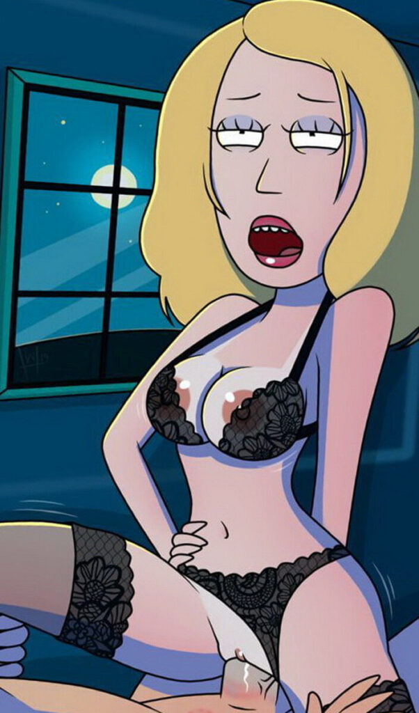 Sexy lingerie in Rick and Morty Beth hentai