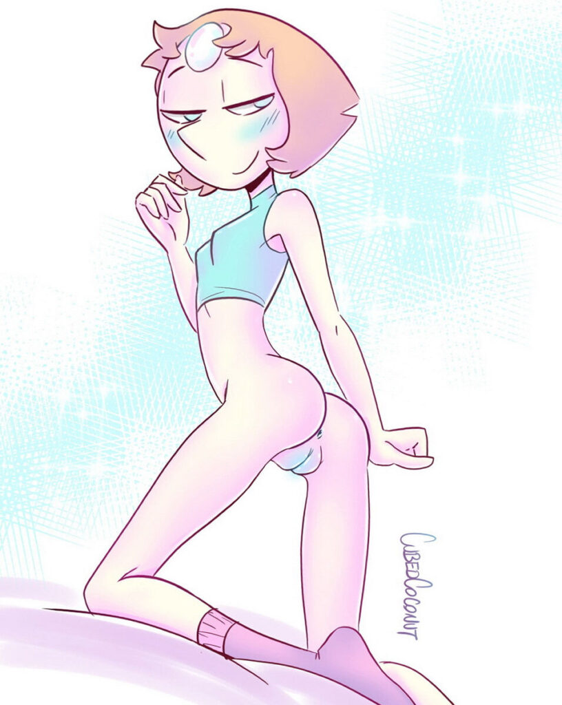 Pearl from Steven Universe got naked for scissoring