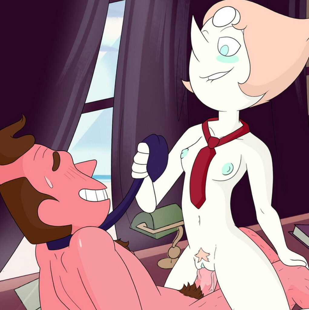 Flushed Hentai Pearl Rides Steven Universe's Dick